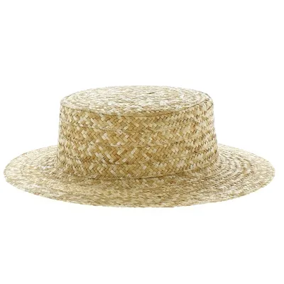 Canotier Enfant Simple Paille Naturelle - Traclet Reference : 12249 | Chapellerie Traclet