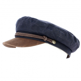 Casquette Marin Fiddler Cap Navy Marron - Brixton