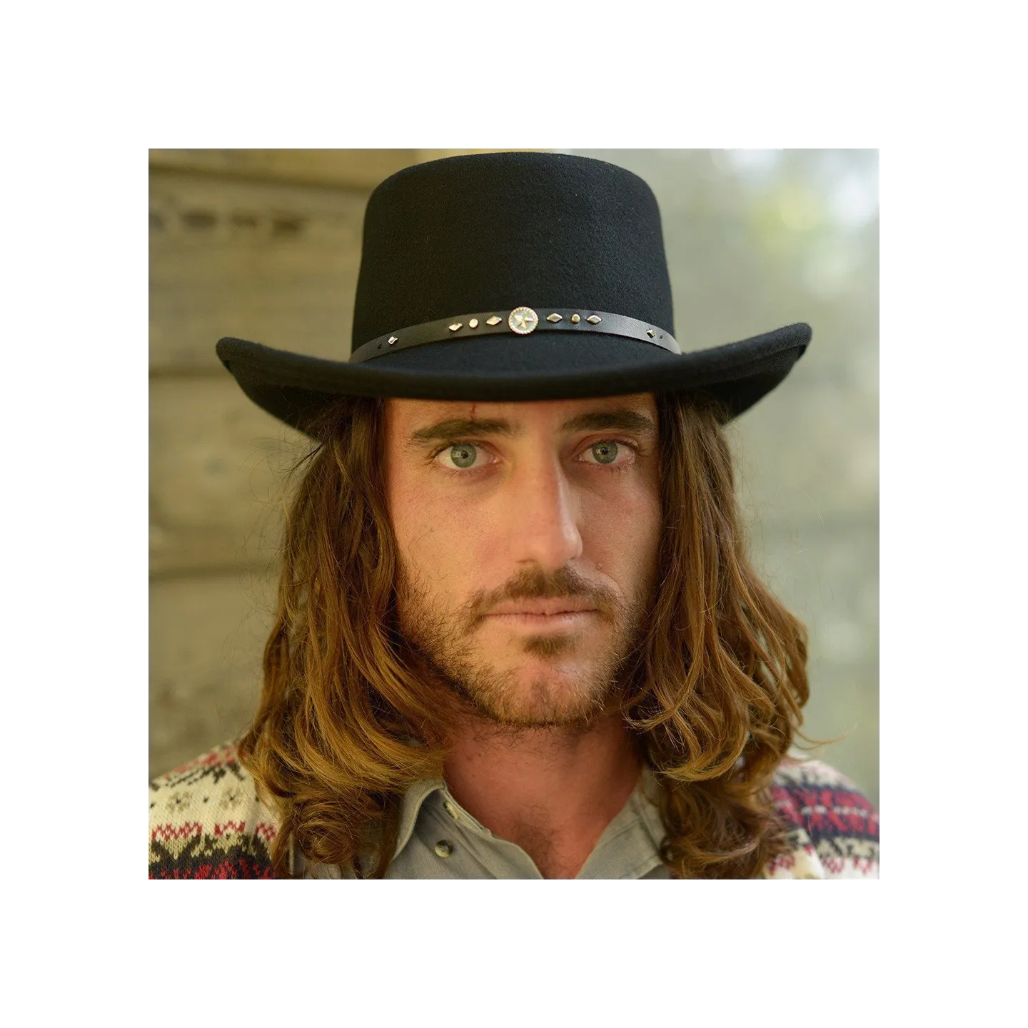 Gambler hat - Black wool felt Reference: 2092 | Traclet Hat Shop
