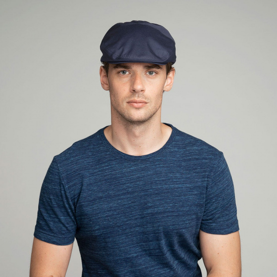 Casquette Plate Graham Imperméable Marine - Bailey