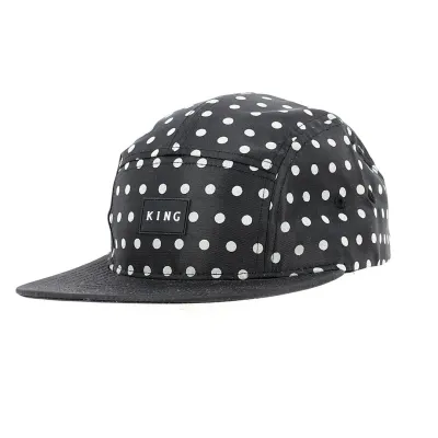 Black & White Polka Dot Snapback Cap - King Apparel Reference: 12276 | Traclet Hat Shop