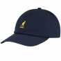 Navy Cotton Washed Baseball Cap - Kangol