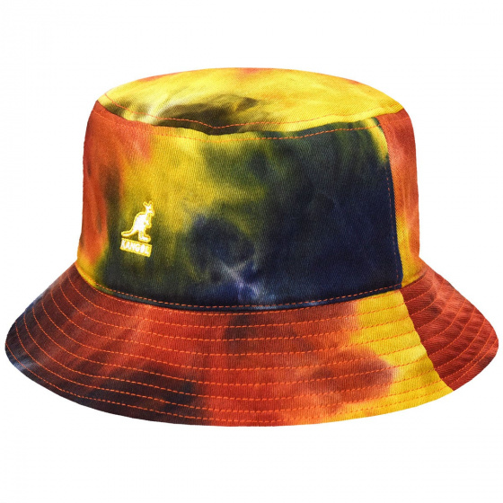 Orange Tie Dye Cotton Bucket Hat - Kangol