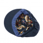 Rasta Newsboy Cap Linen Navy - MTM