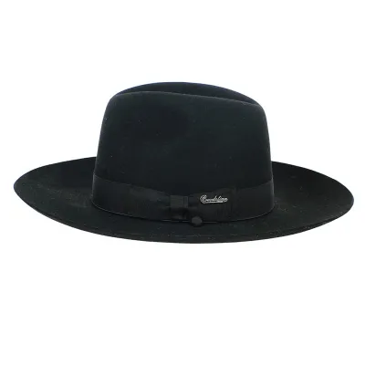 Chapeau Fedora Ferster Feutre Noir - Brandolino Reference : 12284 | Chapellerie Traclet