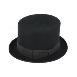 Chapeau en feutre noir-blanc cass\u00e9 style d\u00e9contract\u00e9 Accessoires Chapeaux Chapeaux en feutre 
