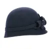 Chapeau Cloche Sophia Feutre Laine marine - Traclet Reference : 12290 | Chapellerie Traclet