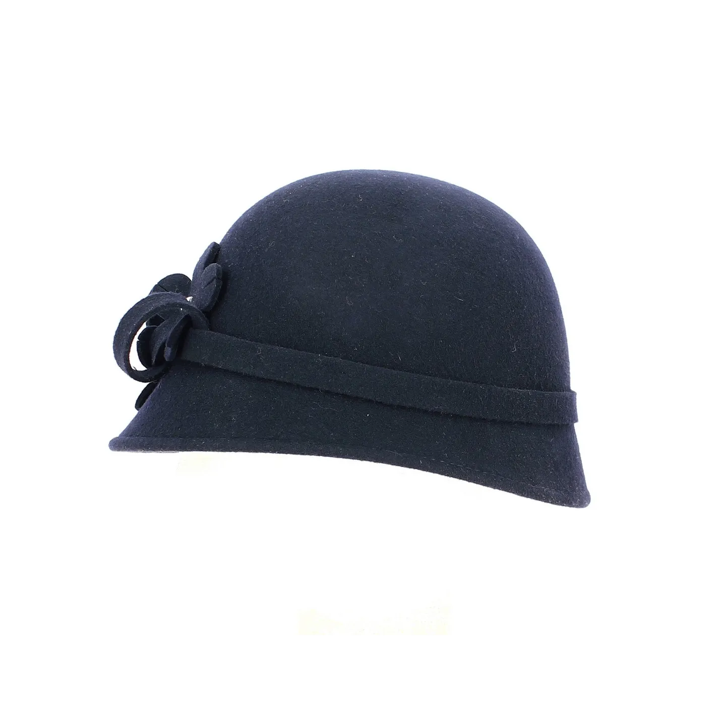 Chapeau Cloche Sophia Feutre Laine marine - Traclet Reference : 12290 | Chapellerie Traclet