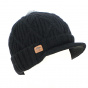 The Yukon Brim Black Beanie - Coal