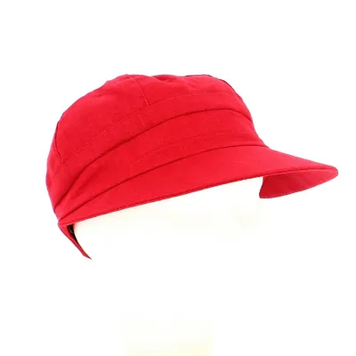 Ruby Linen Large Visor Cap Enuko - Traclet Reference: 12303 | Traclet Hat Shop