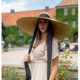 Large Saint Barth straw sun hat
