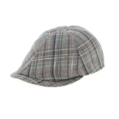 Domed Cap Berretto Cotton Grey - Traclet Reference: 12313 | Traclet Hat Shop