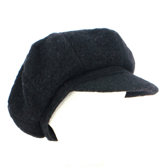 Casquette Gavroche Rasta Laine Noir - Traclet Casquette Gavroche Rasta Laine Noir - Traclet