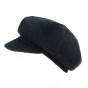Black Wool Rasta Newsboy Cap - Traclet