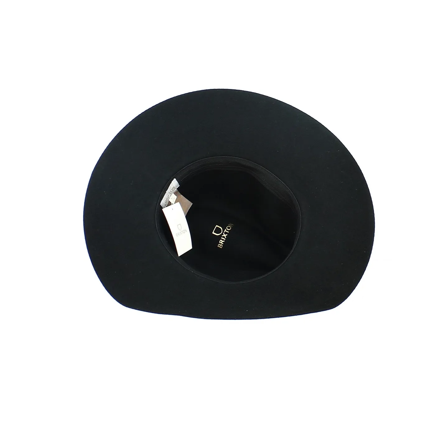 Piper Black Wool Felt Wide Brim Hat - Brixton Reference: 2635 | Traclet Hatmakers