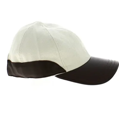 Gibson Leather Baseball Cap Off-White - Jacaru Reference: 12340 | Traclet Hat Shop