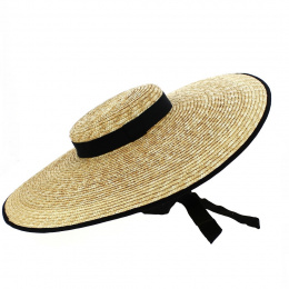 Natural Straw Provencal Hat Marignane - Traclet