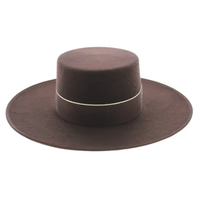 Chapeau Cordobes Andalou Feutre Marron Reference : 12356 | Chapellerie Traclet