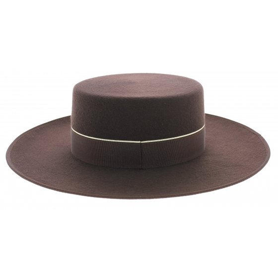Andalusian Cordobes Hat Brown Felt