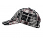 Baseball Cap Maggio Stripes Purple & Black - Aussie Apparel