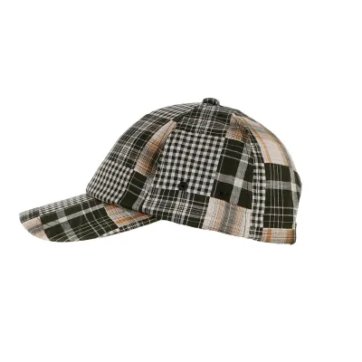 Baseball Cap Maggio Stripes Khaki & Orange - Aussie Apparel Reference: 12181 | Chapellerie Traclet