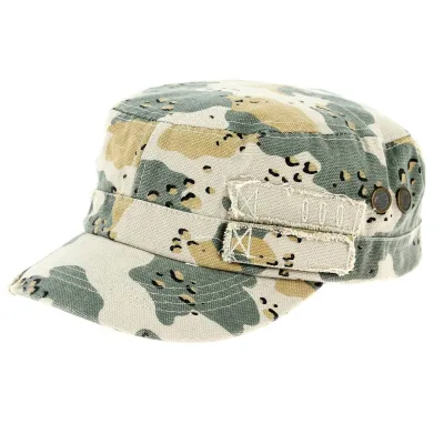 Army Canvas Camouflage Cap - Atlantis Reference: 12353 | Chapellerie Traclet