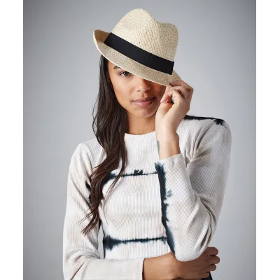 Chapeau Trilby Paille Papier Naturel- Traclet