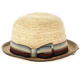 Pekane Cloche Hat Raffia Straw - Traclet