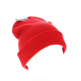 Bonnet Long Acrylique Rouge - Beechfield