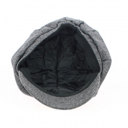 Yéléna Gray Wool Newsboy Cap - Traclet