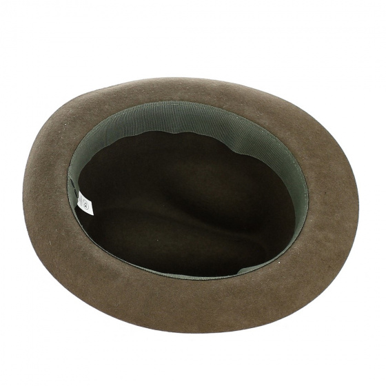Barna Wool Felt Trilby Hat Brown - Traclet