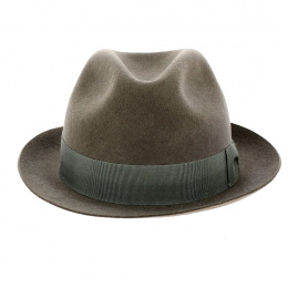 Barna Wool Felt Trilby Hat Brown - Traclet