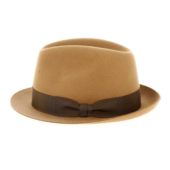 Chapeau Trilby Barna Feutre Laine Marron - Traclet