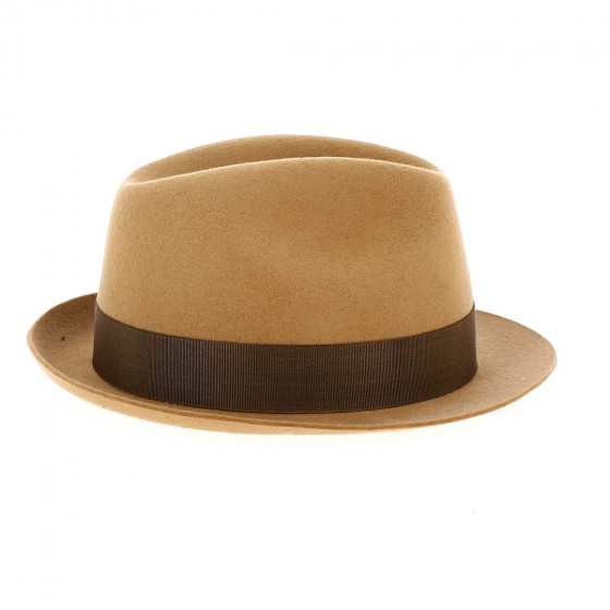 Chapeau Trilby Barna Feutre Laine Marron - Traclet