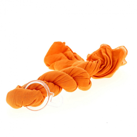 Chèche Torsade Orange Coton - Traclet
