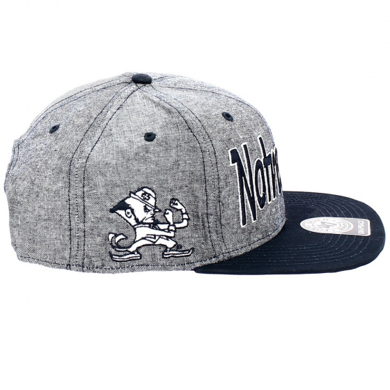 Notre Dame Fightin Irish Grey Snapback Cap - 47 Brand