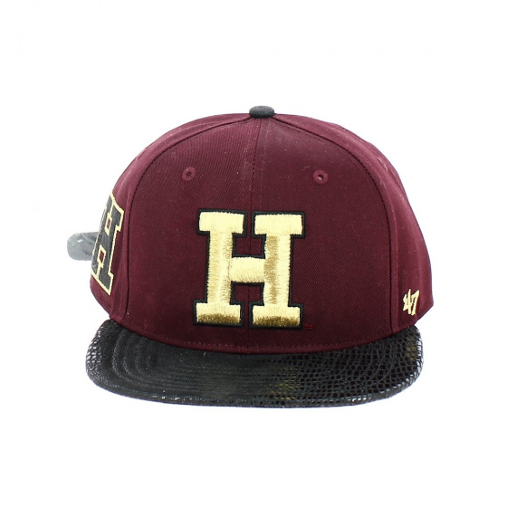 Casquette Strapback Harvard Crimson Bordeaux - 47 Brand
