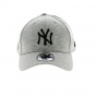 Baseball Cap Essential Jersey Grey 3D Logo - New Era