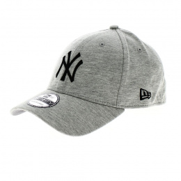 Grey Essential Jersey Baseball Cap with 3D Logo - New Era