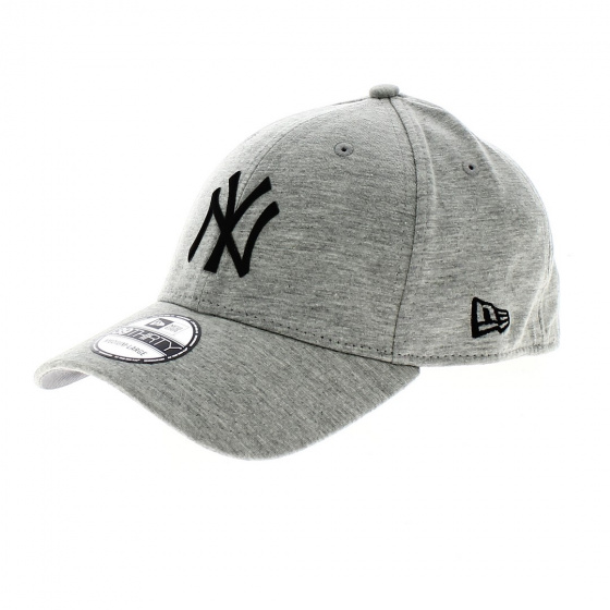 Grey Essential Jersey Baseball Cap with 3D Logo - New Era