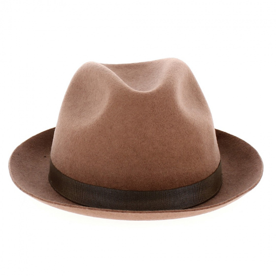 Brown Wool Felt Trilby Hat Historia - Traclet