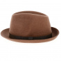 Brown Wool Felt Trilby Hat Historia - Traclet