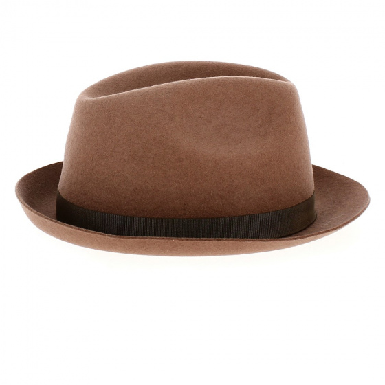 Brown Wool Felt Trilby Hat Historia - Traclet