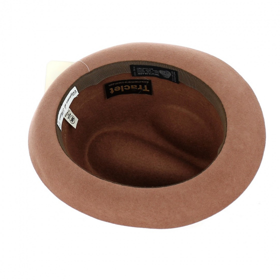 Chapeau Trilby Historia Feutre Laine Marron - Traclet