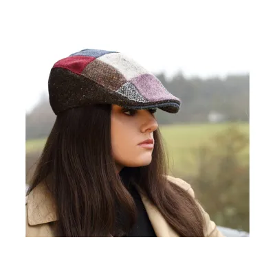 Casquette plate patchwork hiver - Hanna hats