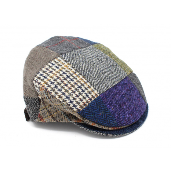 Monaghan Patchwork Virgin Wool Flat Cap - Hanna Hats Monaghan Patchwork Virgin Wool Flat Cap - Hanna Hats