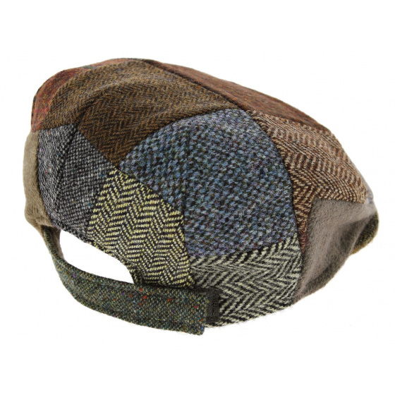Monaghan Flat Cap Patchwork Virgin Wool - Hanna Hats Monaghan Flat Cap Patchwork Virgin Wool - Hanna Hats