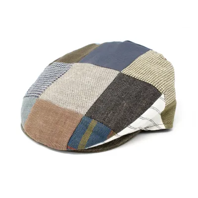 summer patchwork flat cap - summer cap Reference: 2311 | Traclet Hat Shop