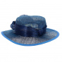 Chapeau de Cérémonie Sidonie Bleu Dur - Traclet