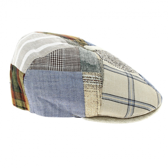 6-Panel Autumn Patchwork Linen Cap - Traclet